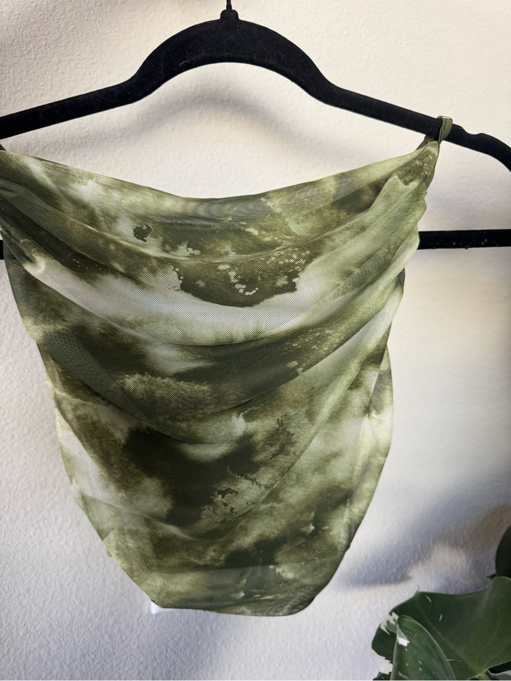 Green Tie-Dye top